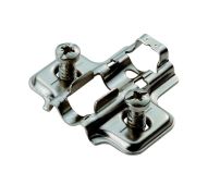 P4.100.35.00 Fingertip Design 0mm Mounting Plate with Euro Screw - Bright Zinc Plated