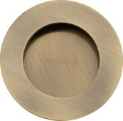 C1835-AT Heritage Brass Round Flush Pull Antique Brass finish