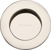 C1835-PNF Heritage Brass Round Flush Pull Polished Nickel finish