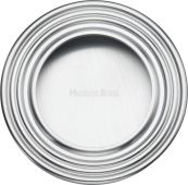C1837-SC Heritage Brass Round Reeded Flush Pull Satin Chrome finish