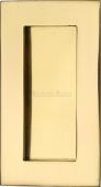 C1855 105-PB Heritage Brass Rectangular Flush Pull 105 x 58mm Polished Brass finish