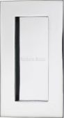 C1855 105-PC Heritage Brass Rectangular Flush Pull 105 x 58mm Polished Chrome finish