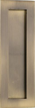 Click Here To Enlarge This Photo Of C1855 175-AT Heritage Brass Rectangular Flush Pull 175 x 58mm Antique Brass finish