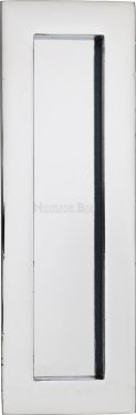 Click Here To Enlarge This Photo Of C1855 175-PC Heritage Brass Rectangular Flush Pull 175 x 58mm Polished Chrome finish