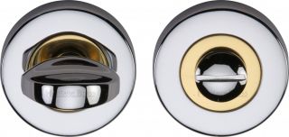 V0678-CB Heritage Brass Thumbturn & Emergency Release Chrome & Brass Finish