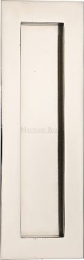 Click Here To Enlarge This Photo Of C1855 175-PNF Heritage Brass Rectangular Flush Pull 175 x 58mm Polished Nickel finish