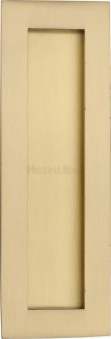 Click Here To Enlarge This Photo Of C1855 175-SB Heritage Brass Rectangular Flush Pull 175 x 58mm Satin Brass finish