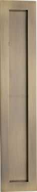 Click Here To Enlarge This Photo Of C1855 300-AT Heritage Brass Rectangular Flush Pull 300 x 58mm Antique Brass finish