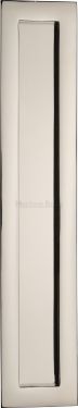Click Here To Enlarge This Photo Of C1855 300-PNF Heritage Brass Rectangular Flush Pull 300 x 58mm Polished Nickel finish
