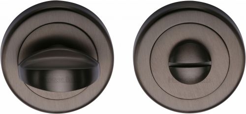 Click Here To Enlarge This Photo Of V0678-MB Heritage Brass Thumbturn & Emergency Release Matt Bronze Finish