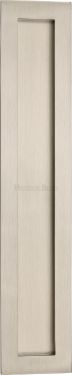 Click Here To Enlarge This Photo Of C1855 300-SN Heritage Brass Rectangular Flush Pull 300 x 58mm Satin Nickel finish
