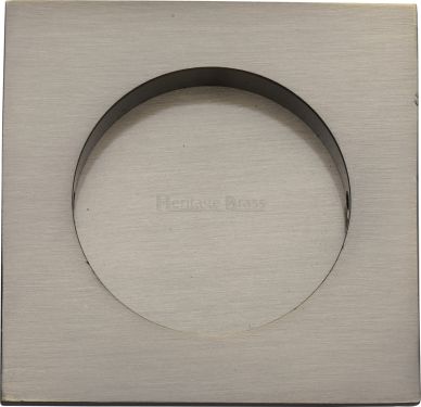 Click Here To Enlarge This Photo Of C1860-AT Heritage Brass Square Flush Pull 63 x 63mm Antique Brass finish