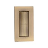 C1865 105-AT Heritage Brass Reeded Rectangular Flush Pull 105 x 58mmmm Antique Brass finish