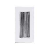 C1865 105-PC Heritage Brass Reeded Rectangular Flush Pull 105 x 58mmmm Polished Chrome finish