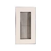C1865 105-PNF Heritage Brass Reeded Rectangular Flush Pull 105 x 58mmmm Polished Nickel finish