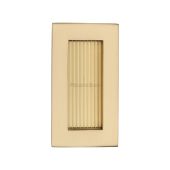 C1865 105-SB Heritage Brass Reeded Rectangular Flush Pull 105 x 58mmmm Satin Brass finish