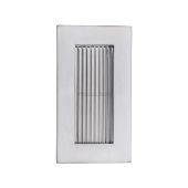C1865 105-SC Heritage Brass Reeded Rectangular Flush Pull 105 x 58mmmm Satin Chrome finish