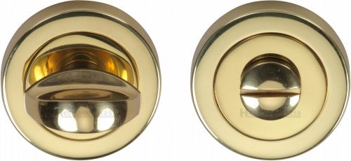 Click Here To Enlarge This Photo Of V0678-PB Heritage Brass Thumbturn & Emergency Release Polished Brass Finish