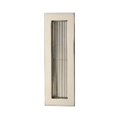 C1865 175-PNF Heritage Brass Reeded  Rectangular Flush Pull 175 x 58mm Polished Nickel finish