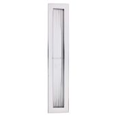 C1865 300-PC Heritage Brass Reeded Rectangular Flush Pull 300 x 58mm Polished Chrome finish