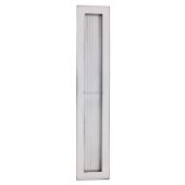 C1865 300-SC Heritage Brass Reeded Rectangular Flush Pull 300 x 58mm Satin Chrome finish