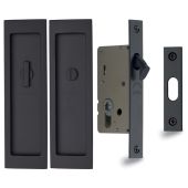 C1877-BKMT Heritage Brass Flush Pull Privacy Set 197mm Matt Black finish