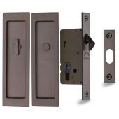 C1877-MB Heritage Brass Flush Pull Privacy Set 197mm Matt Bronze finish