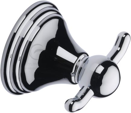 Click Here To Enlarge This Photo Of CAM-HOOK-PC M.Marcus 'Cambridge' Double Robe Hook Polished Chrome Finish