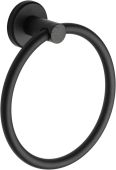 OXF-RING-BLK M.Marcus 'Oxford' Towel Ring Matt Black Finish