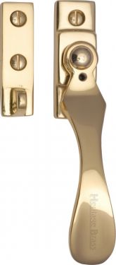 Click Here To Enlarge This Photo Of V1005-PB Heritage Brass Casement Window Fastener Wedge Pattern Polished Brass Finish