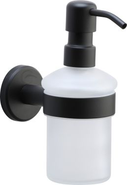 Click Here To Enlarge This Photo Of OXF-SOAP-BLK M.Marcus 'Oxford' Soap Dispenser with High Quality Grade 304 SS Pump Matt Black Finish
