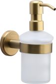 OXF-SOAP-SB Heritage Brass 'Oxford' Soap Dispenser with High Quality Grade 304 SS Pump Satin Brass Finish