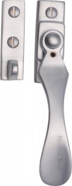 Click Here To Enlarge This Photo Of V1005-SC Heritage Brass Casement Window Fastener Wedge Pattern Satin Chrome Finish