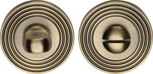 Click Here To Enlarge This Photo Of RR4049-AT Heritage Brass Thumbturn & Emergency Release Antique Brass finish
