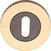 RS2000-BSB Heritage Brass Key Escutcheon Matt Bronze/Satin Brass finish