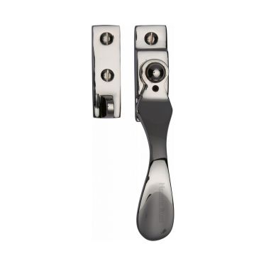 Click Here To Enlarge This Photo Of V1005W-PNF Heritage Brass Casement Window Fastener Wedge Pattern Weather Stripped Design Polished Nickel Finish