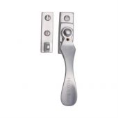 V1005W-SC Heritage Brass Casement Window Fastener Wedge Pattern Weather Stripped Design Satin Chrome Finish