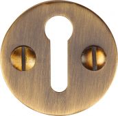 V1010-AT Heritage Brass Keyhole Escutcheon Antique Brass Finish