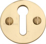 V1010-PB Heritage Brass Keyhole Escutcheon Polished Brass Finish