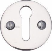 V1010-PC Heritage Brass Keyhole Escutcheon Polished Chrome Finish