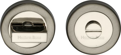 Click Here To Enlarge This Photo Of V4035-MC Heritage Brass Thumbturn & Emergency Release Mercury Finish