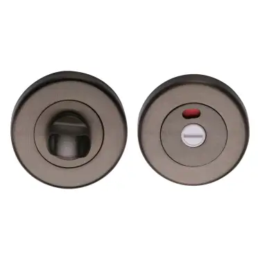 Click Here To Enlarge This Photo Of V4046-MB Heritage Brass Indicator Turn & Release for Bathroom Doors Matt Bronze finish