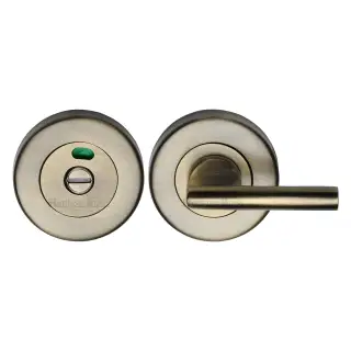 V4048-AT Heritage Brass Indicator Turn & Release for Bathroom Doors Antique Brass finish