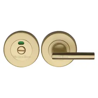 V4048-SB Heritage Brass Indicator Turn & Release for Bathroom Doors Satin Brass finish