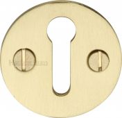 V1010-SB Heritage Brass Keyhole Escutcheon Satin Brass Finish