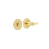 JV855SB Frelan Hardware Satin Brass Knurled Bathroom Turn & Release