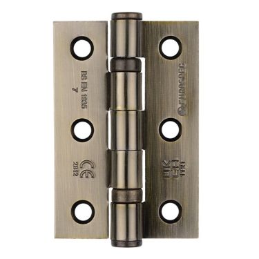 Click Here To Enlarge This Photo Of HIN1322/7AB - Carlisle Brass Eurospec 76mm x 51mm x 2mm Ball Bearing Hinges Grade 7 (40kg) Antique Brass