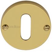 V1014-PB Heritage Brass Keyhole Escutcheon Polished Brass Finish