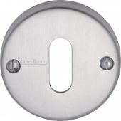 V1014-SC Heritage Brass Keyhole Escutcheon Satin Chrome Finish