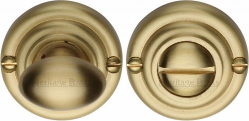 Click Here To Enlarge This Photo Of V1015-SB Heritage Brass Thumbturn & Emergency Release Satin Brass Finish